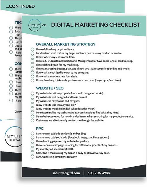 Digital Marketing Checklist